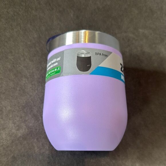 Zak! Purple Insulated 11.5oz 340ml Wine or Drink Tumbler 12 Hours Cold BPA Free - Picture 3 of 9